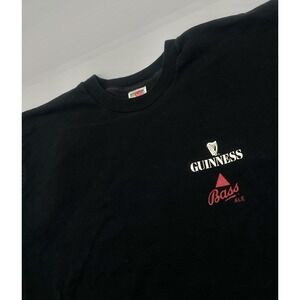 Fruit of the Loom T Shirt Men's XL Guinness Beer Back Print Advertising